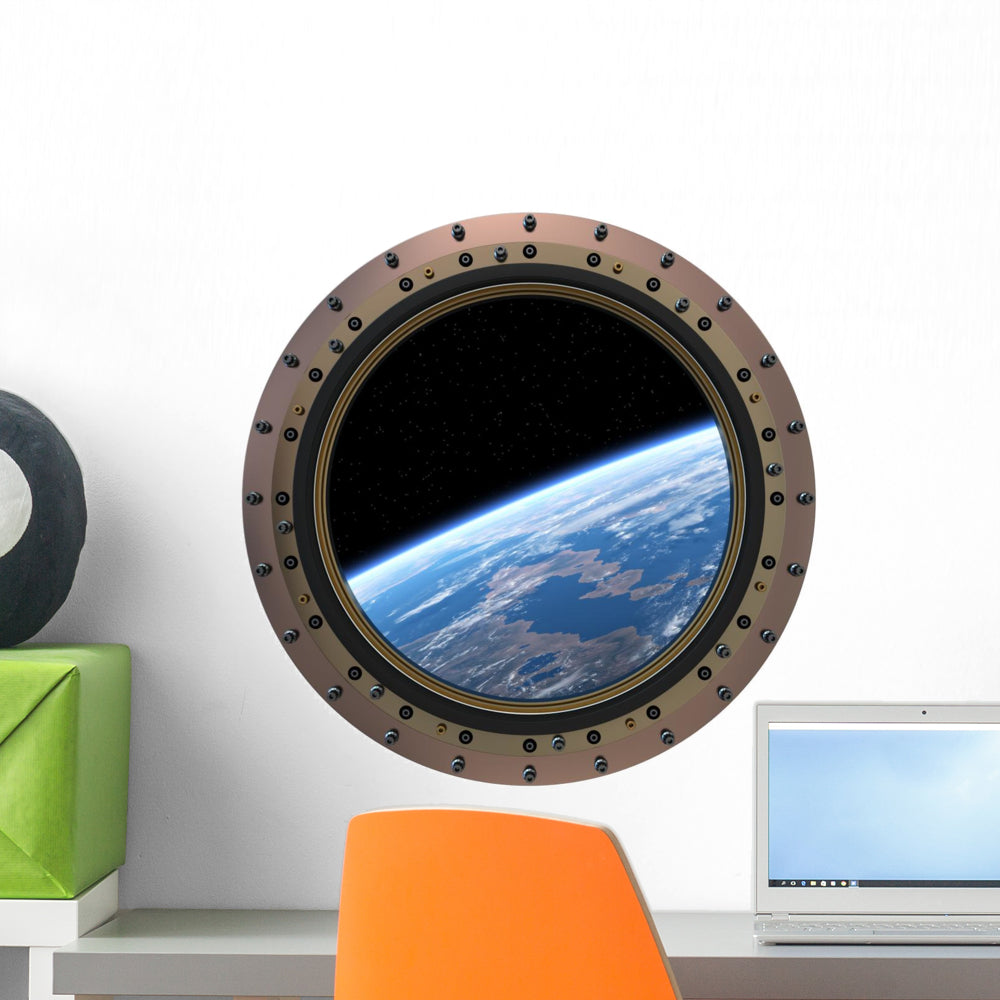Space Station Porthole Wall Decal – Wallmonkeys