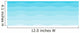 Abstract Blue Wave Wall Decal