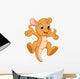 Cute Baby Kangaroo Cartoon Wall Decal