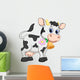 Funny cow cartoon Wall Decal