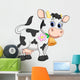 Funny cow cartoon Wall Decal