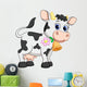 Funny cow cartoon Wall Decal