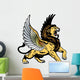 Roaring Winged Lion Wall Decal