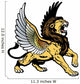 Roaring Winged Lion Wall Decal