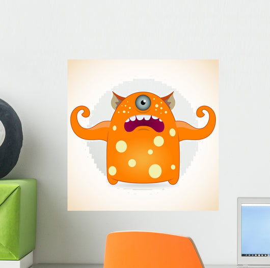One-Eyed Orange Monster 