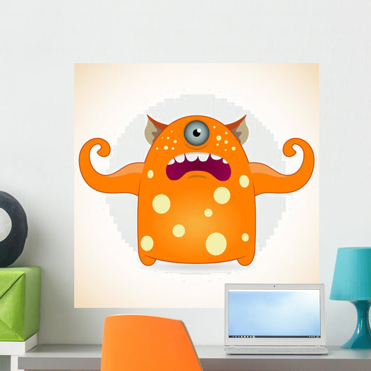 One-Eyed Orange Monster 
