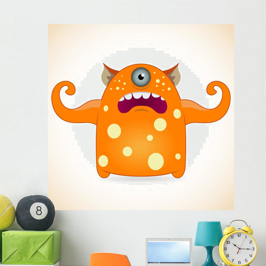 One-Eyed Orange Monster 
