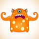 One-Eyed Orange Monster 