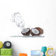 Coconuts with water splash 
