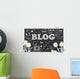 Social Media with Blogging Wall Mural