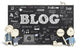 Social Media with Blogging Wall Mural