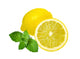 Lemons and Mint Isolated on White Background 