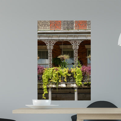 House Gallery with Ironwork Wall Mural shown on a wall