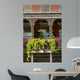 House gallery with ironwork in French Quarter, New Orleans. Wall Mural