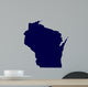 Map of the US State of Wisconsin 