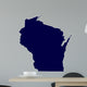 Map of the US State of Wisconsin 