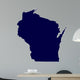 Map of the US State of Wisconsin 