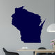 Map of the US State of Wisconsin 