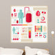 Info-Graphics of Healthcareblood Wall Mural