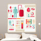 Info-Graphics of Healthcareblood Wall Mural