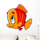 fish cartoon Wall Decal