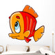 fish cartoon Wall Decal