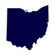 map of the U.S. state of Ohio 