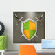 A set of double-edged swords medieval shield 