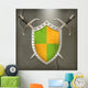 A set of double-edged swords medieval shield 