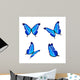 Blue butterflies Wall Decal