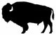 American bison silhouette Wall Decal