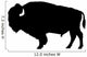 American bison silhouette Wall Decal