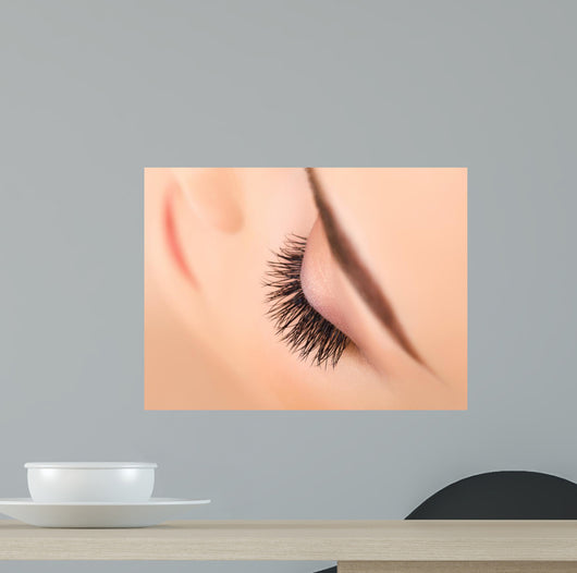 Woman Eye with Long Eyelashes. Eyelash Extension 