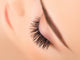 Woman Eye with Long Eyelashes. Eyelash Extension 