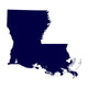 Map of the US State of Louisiana 