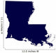 Map of the US State of Louisiana 