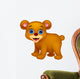 Cute baby bear cartoon Wall Decal