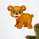 Cute baby bear cartoon Wall Decal