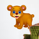 Cute baby bear cartoon Wall Decal