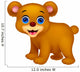 Cute baby bear cartoon Wall Decal
