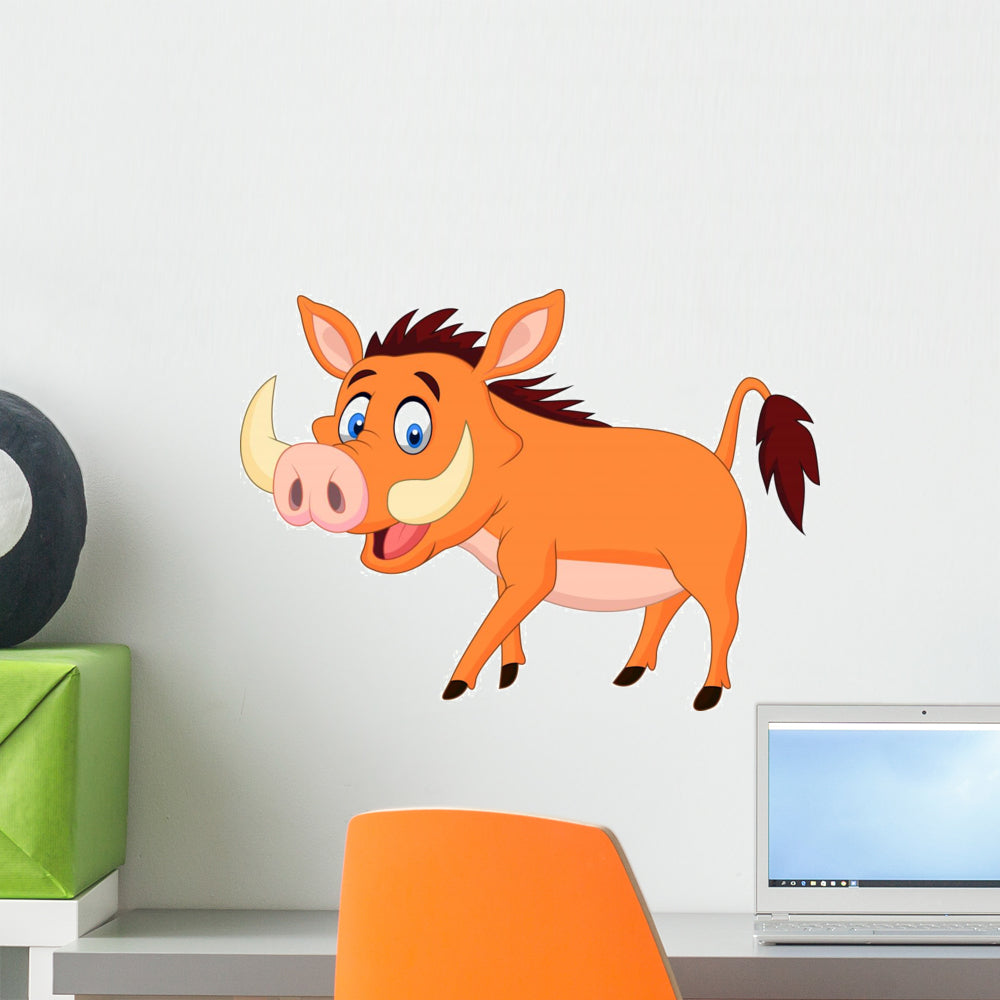 Cartoon Warthog Wall Decal – Wallmonkeys