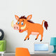 Cartoon warthog Wall Decal