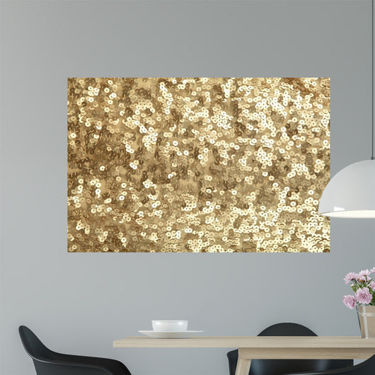 Golden Sequins Sparkling Sequined