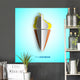 Vector Ice Cream From Paper Wall Mural