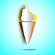 Vector Ice Cream From Paper Wall Mural