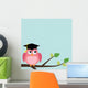 Owl with Graduation Cap Wall Mural