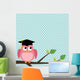 Owl with Graduation Cap Wall Mural