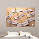 Teamwork flowchart. Clipping path included. Wall Mural