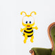 Funny bee cartoon Wall Decal