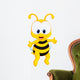 Funny bee cartoon Wall Decal